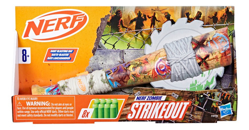 Lanzador Nerf Zombie Strikeout Naranja