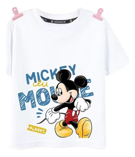 Camisetas Con Estampado Creativo De Manga Corta Mickey Mouse