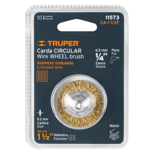 Carda Circular 1-1/2pul Alambre Fino Para Taladro, Truper