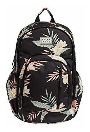 Mochila Dama Mochila Billabong Roadie Para Mujer, Negro / Ve | Cuotas sin  interés