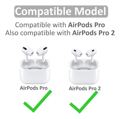 3 Pares Compatibles Con AirPods Pro 1st 2nd Ear Tips Buds, Pequeños, Medianos, Grandes, 3 Tamaños De De Goma De Silicona, Accesorios De Gel Compatibles Con AirPods Pro 2 Y 1st - S/m/l, Blanco