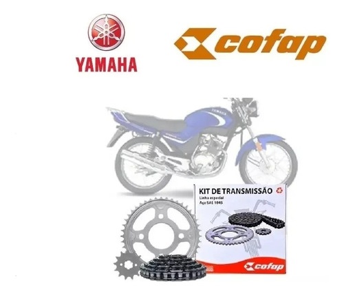 Kit Relação Tração Ybr 125 E Factor 2003 À 2016 Cofap