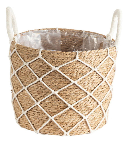 Suporte De Plantador De Piso, Cesta De Vime, Suporte De L