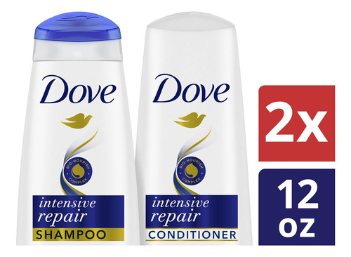 Dove Shampoo & Acondicionador Reparacion Intensiva 355ml