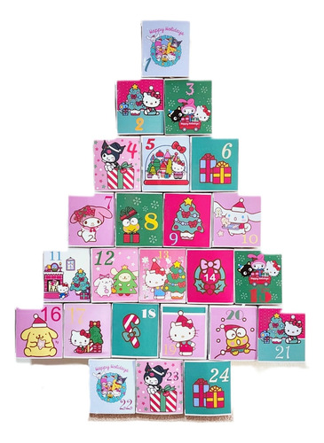 Calendario De Adviento Sanrio 24 Días Hello Kitty Kuromi 