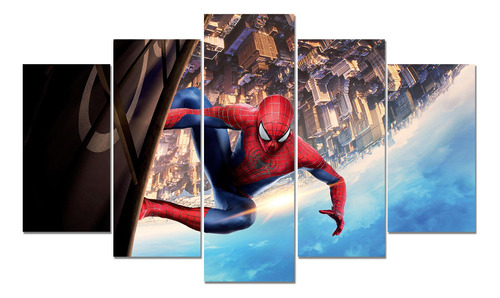 Cuadro - Poster - 5 Piezas 135 X 80 Cm - Spider Man