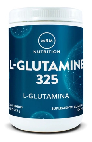 Glutamina Sin Sabor 325 G Gluten Free Micronizada Vegan Mrm