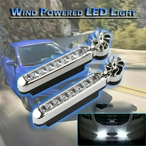 2025 Par De Luces Led Diurna Auto Alimentada Por Viento