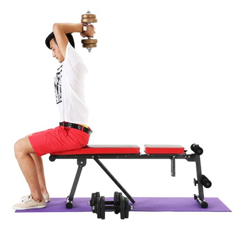 Imagen 2 de 5 de Banco Pesas Profesional Gym Ajustable Fitness Ejercicio Mult
