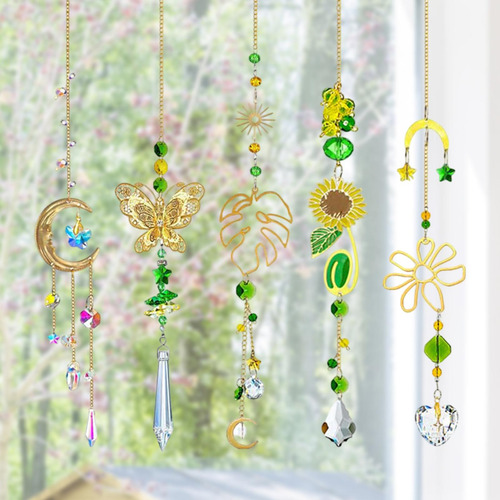 Decoración Del Jardín De Viento Colgante 5 Piezas