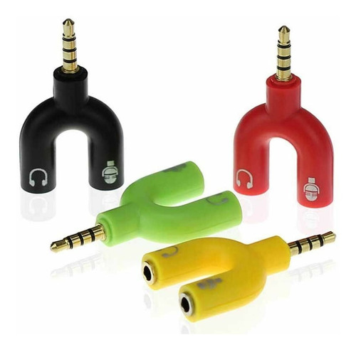 Splitter Audio 3.5mm Stereo Adaptador Microfono Y Aubricular