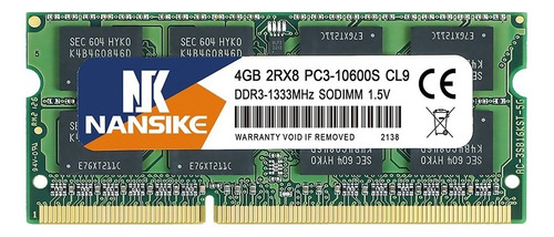 Memoria RAM Nansike gamer color verde  4GB 1x4GB Nansike DDR3-1333S