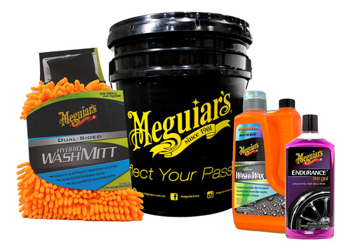 Kit Meguiars Shampoo Hybrid Ceramic Y Abrillantador Llantas