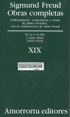 Freud, Tomo 19 Obras Completas Amorrortu    Local A La Calle