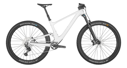 Bicicleta Scott Spark 930 2023 Full Carbono Xt Slx 12v Fox Cor Branco Tamanho Do Quadro M