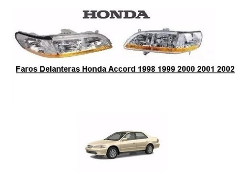 Faros Delanteras Honda Accord 1998 1999 2000 2001 2002