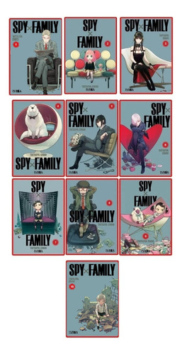 Combo Spy X Family  1 2 3 4 5 6 7 8 9 Y 10 - Manga - Ivrea