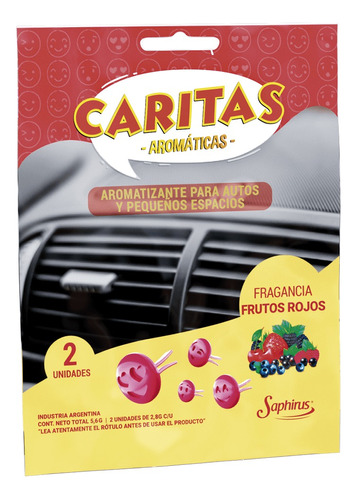 Aromatizador Auto Caritas Saphirus Pack X 2 Unidades