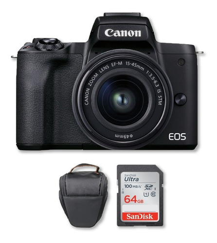 Canon M50 Mark Ii Con Lente 15-45mm + Memoria 64gb + Bolso