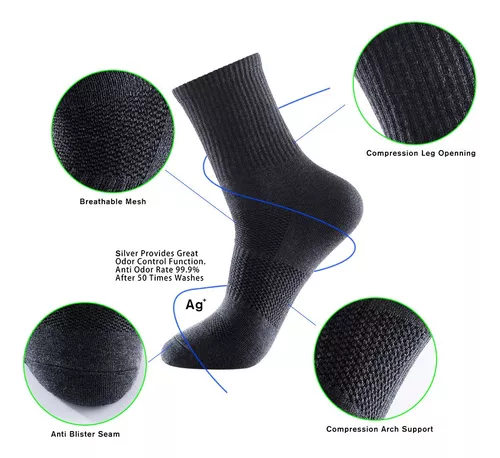 Calcetines deportivos Unisex, calcetines antisudor for mujer, calcetines  transpirables for hombre de secado rápido, calcetines de corte bajo for
