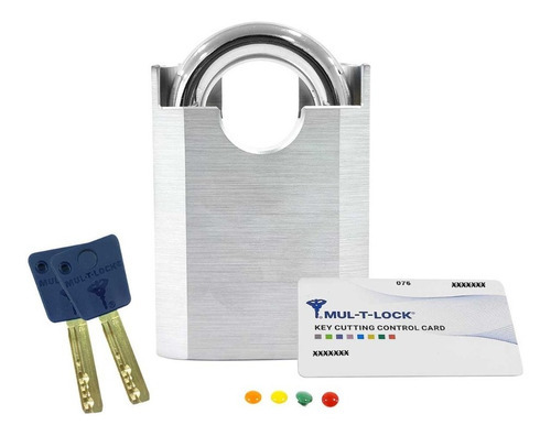 Candado De Alta Seguridad G10 Mul-t-lock Serie-g 55p Color Gris