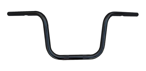 Guidão Seca Sovaco / Ape Hanger 10 Polegada Preto Fosco