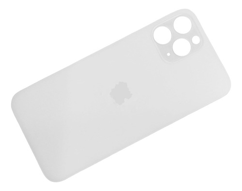 Tapa Trasera Vidrio Compatible iPhone 11 Pro Big Hole Blanco