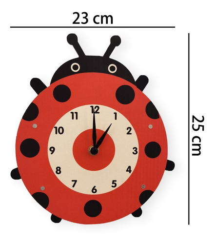 Imagen 3 de 7 de Reloj Forma Catarina Que Mueve Las Patitas Ideal Para Niños
