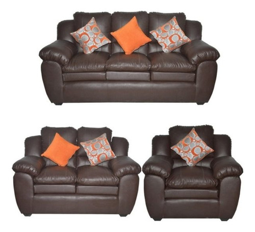 Juego De Sala 3 2 1 Brown Living Furniture