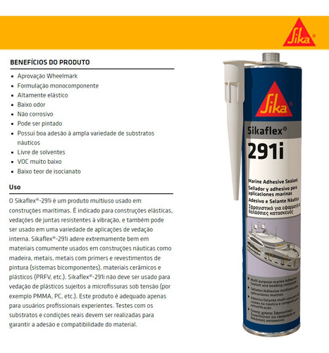 Sikaflex 291i Branco Adesivo E Selante De Silicone