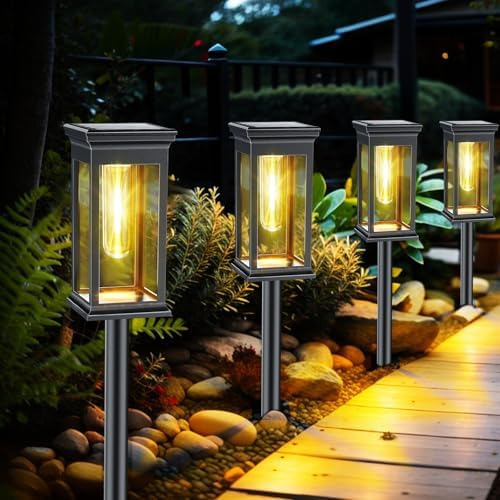 Luces Solares Para Caminos Al Aire Libre, Iluminación De Cam