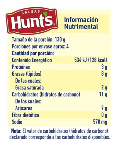 3 Pzs Hunt's Salsa Para Pasta Estilo Alfredo 520gr C/u