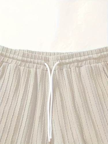 Conjunto Casual De Camisa Y Pantalones Cortos De 2 Piezas