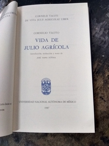 Vida De Julio Agrícola.cornelio Tácito (1987140 Pág.).