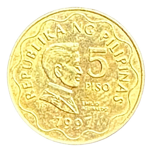 Filipinas - 5 Piso - Año 1997 - Km #272 - Emilio Aguinaldo