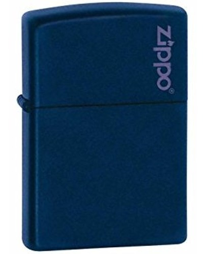 Imagem 1 de 3 de Isqueiro Zippo 239zl Logo Azul Marinho Original Com Fluido