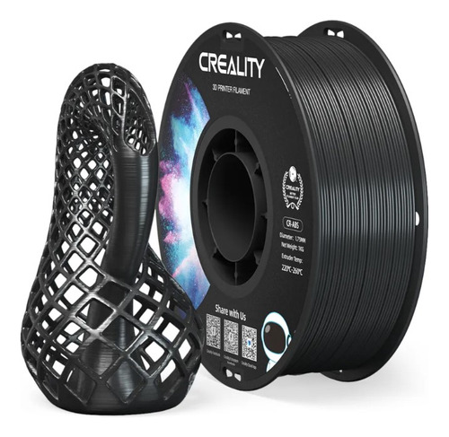 Filamento Creality Abs 1kg 1.75mm Cr Preto P/ Impressora 3d