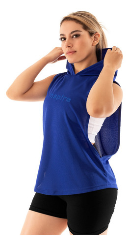 Top Deportivo Mujer Tank Sport Camiseta Capucha Gym Playera