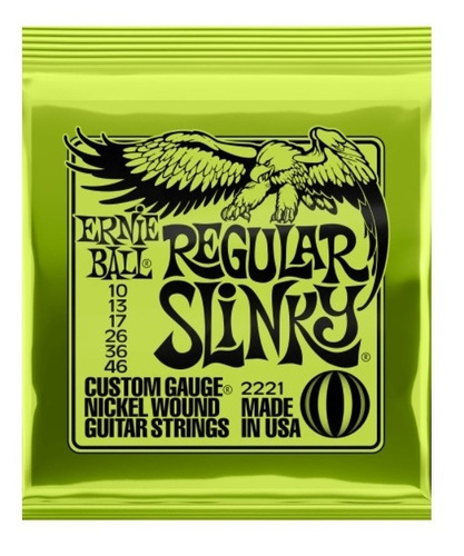 Encordado Ernie Ball Regular Slinky 2221 Guitarra Eléctrica