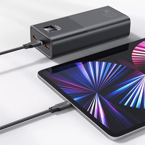 Power Bank 30.000mah 65w Pantalla Digital Cable Tipo C Usams