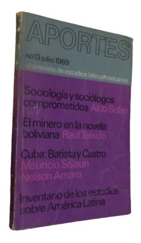 Aportes No 13. Julio 1969 Revista Estudios Latinoameric&-.