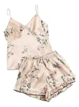 Comprar Pijama Floral\u002F Pijama De Satén\u002F Conjunto De Pijama Seda