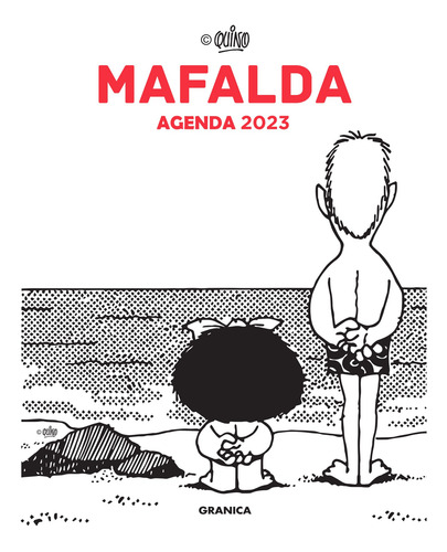 Imagen 2 de 6 de Agenda Mafalda 2023 Anillada Con Modulos Roja