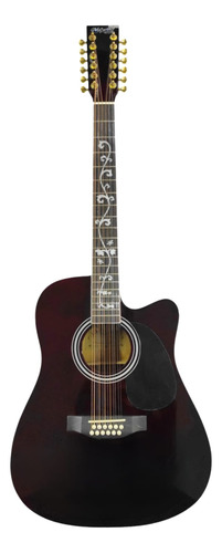 Guitarra Docerola Mccartney Electroacustica Bfg-4117 Vino