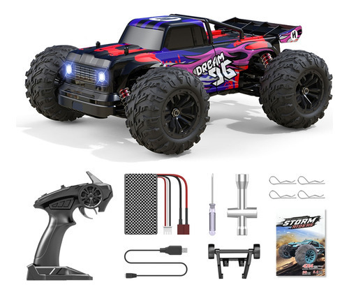 (5 #mold) Coches Rc 4x4 De Alta Velocidad Para Adultos, Cont