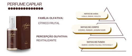 Perfume Capilar Amber Shine Apice 60ml