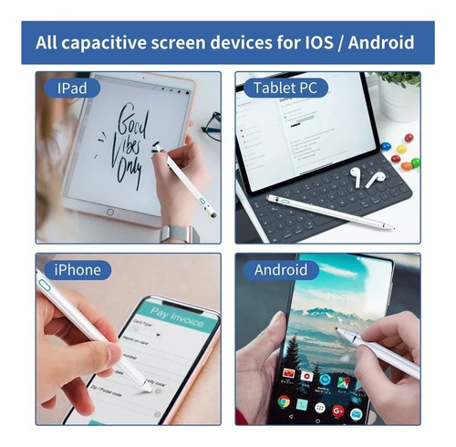 X Lápiz Óptico Para Lenovo P11 Pen Táctil -blanco Lápiz