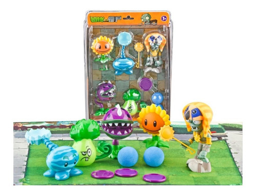 Imagen 8 de 8 de Plantas Vs Zombies Set De Figuras Coleccionable - 686-45