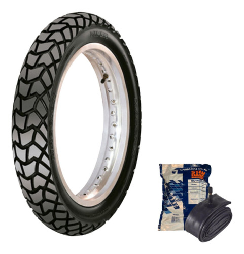 Kit Pneu Viper 90/90-21 C/c Diant Maggion + Camara Mg21