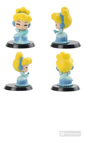Princesas Mini Fig. Colección Decoración Muñeca Cenicienta